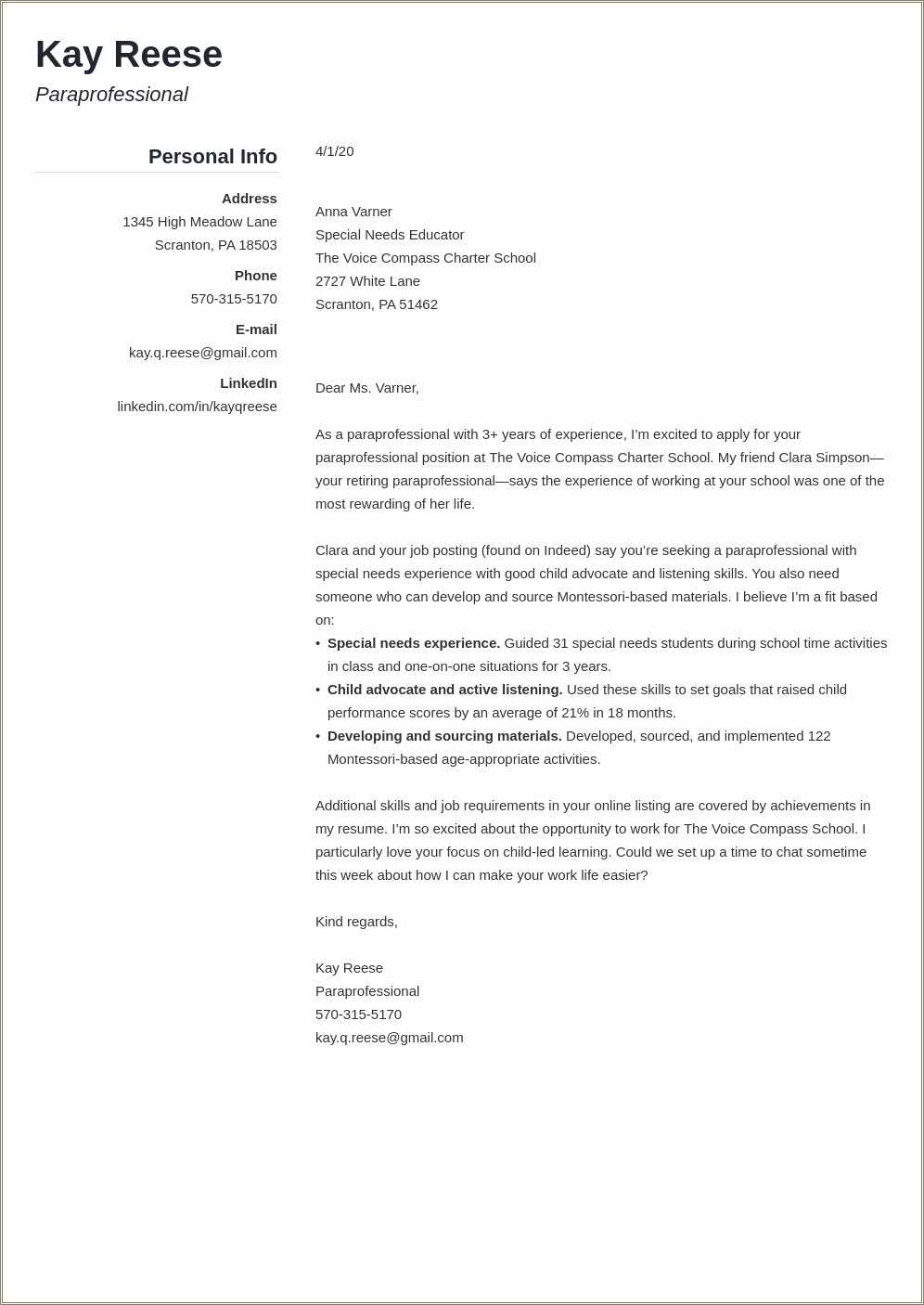 Paraprofessional Resume Sample No Experience - Resume Example Gallery