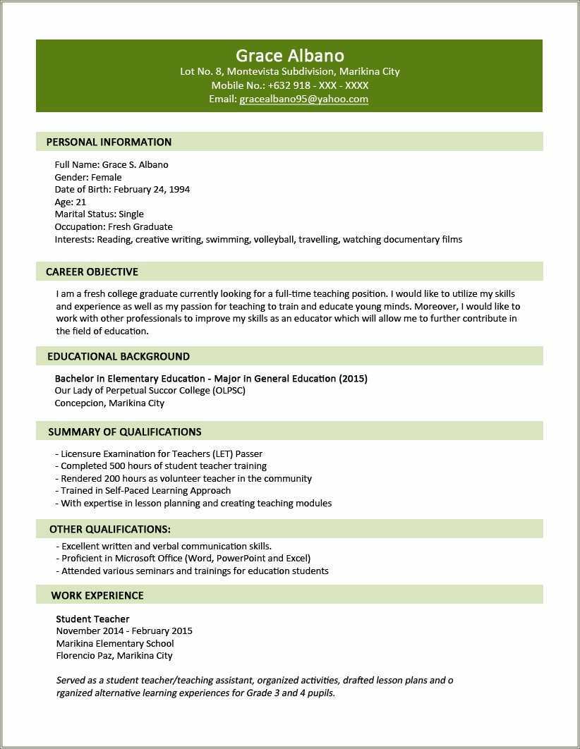 sample-of-resume-with-education-resume-example-gallery