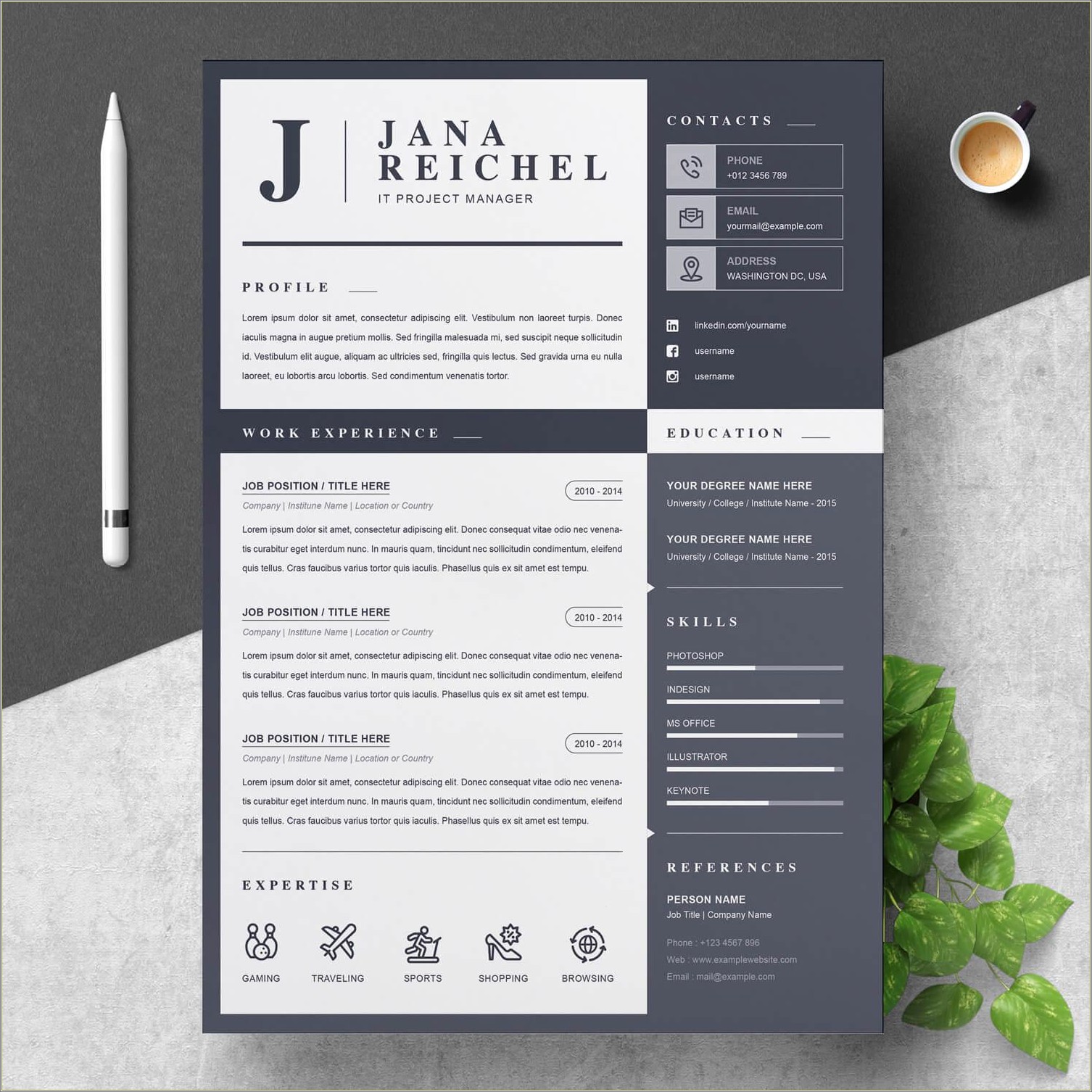 sample-project-manager-resume-download-resume-example-gallery