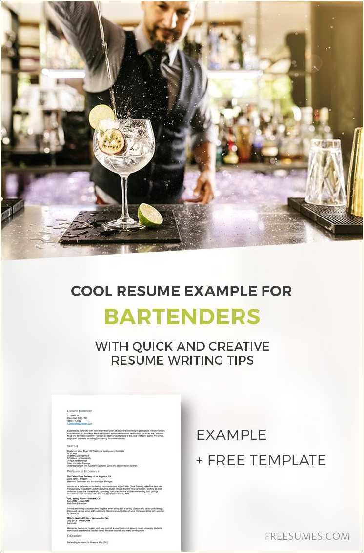 sample-resume-for-bartender-position-resume-example-gallery