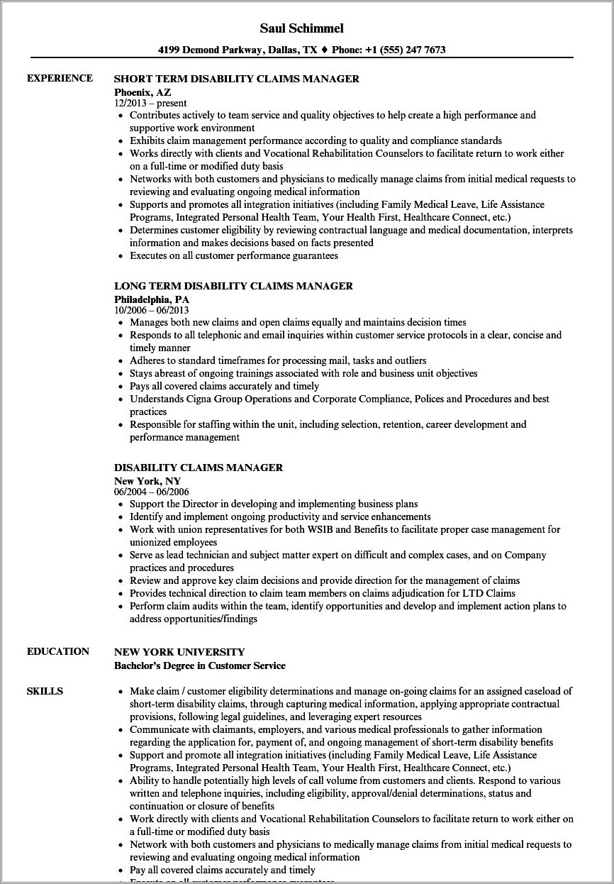 Do We Put Disability In Resume - Resume Example Gallery