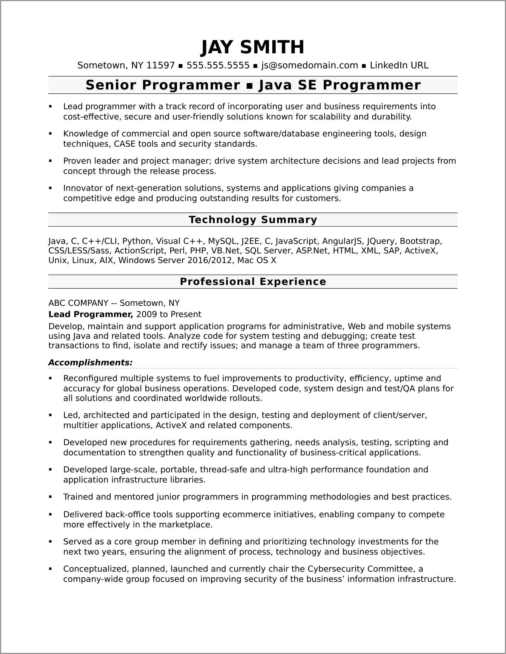 sample-resume-in-html-format-resume-example-gallery