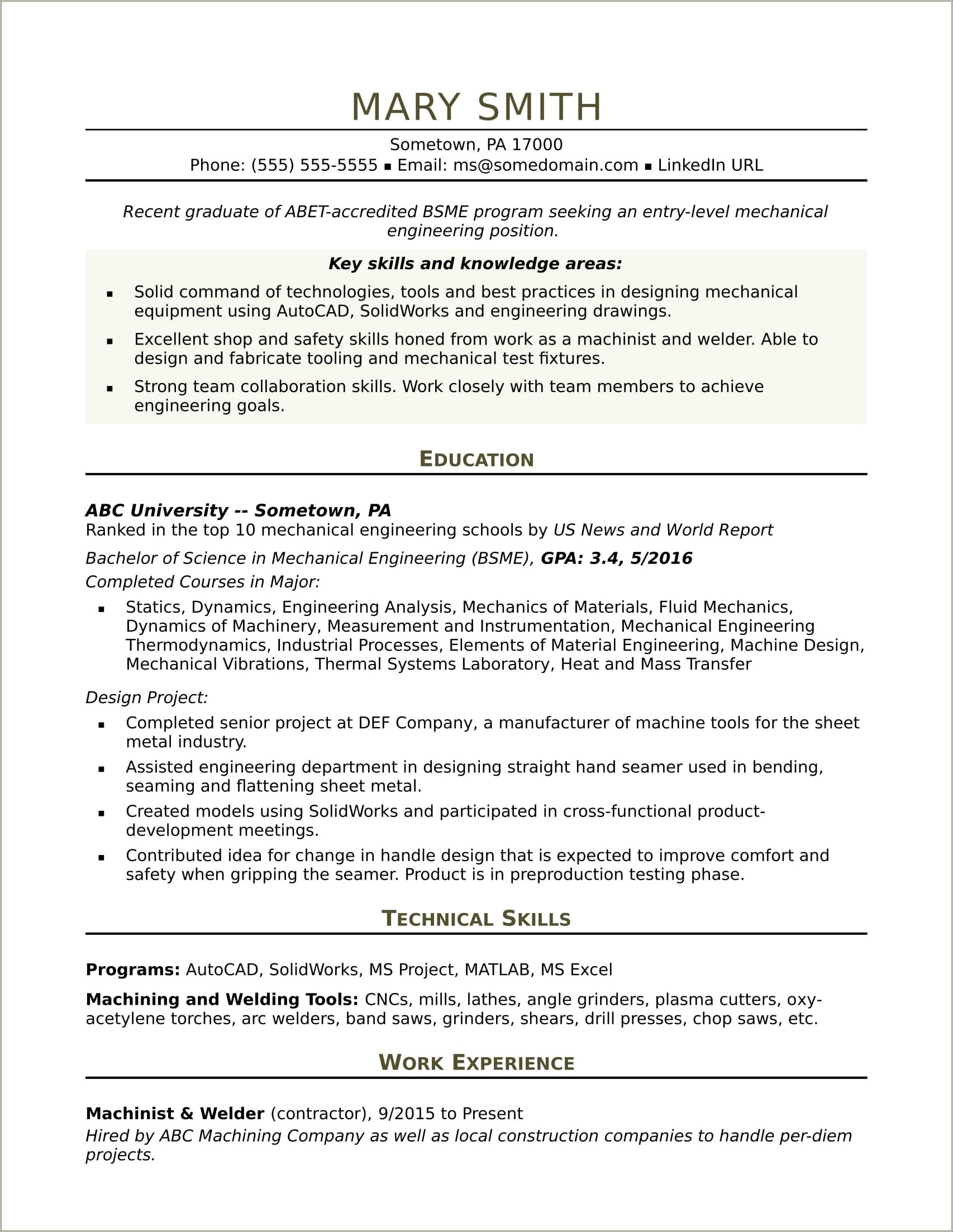 Sample Resumes For Material Planner - Resume Example Gallery