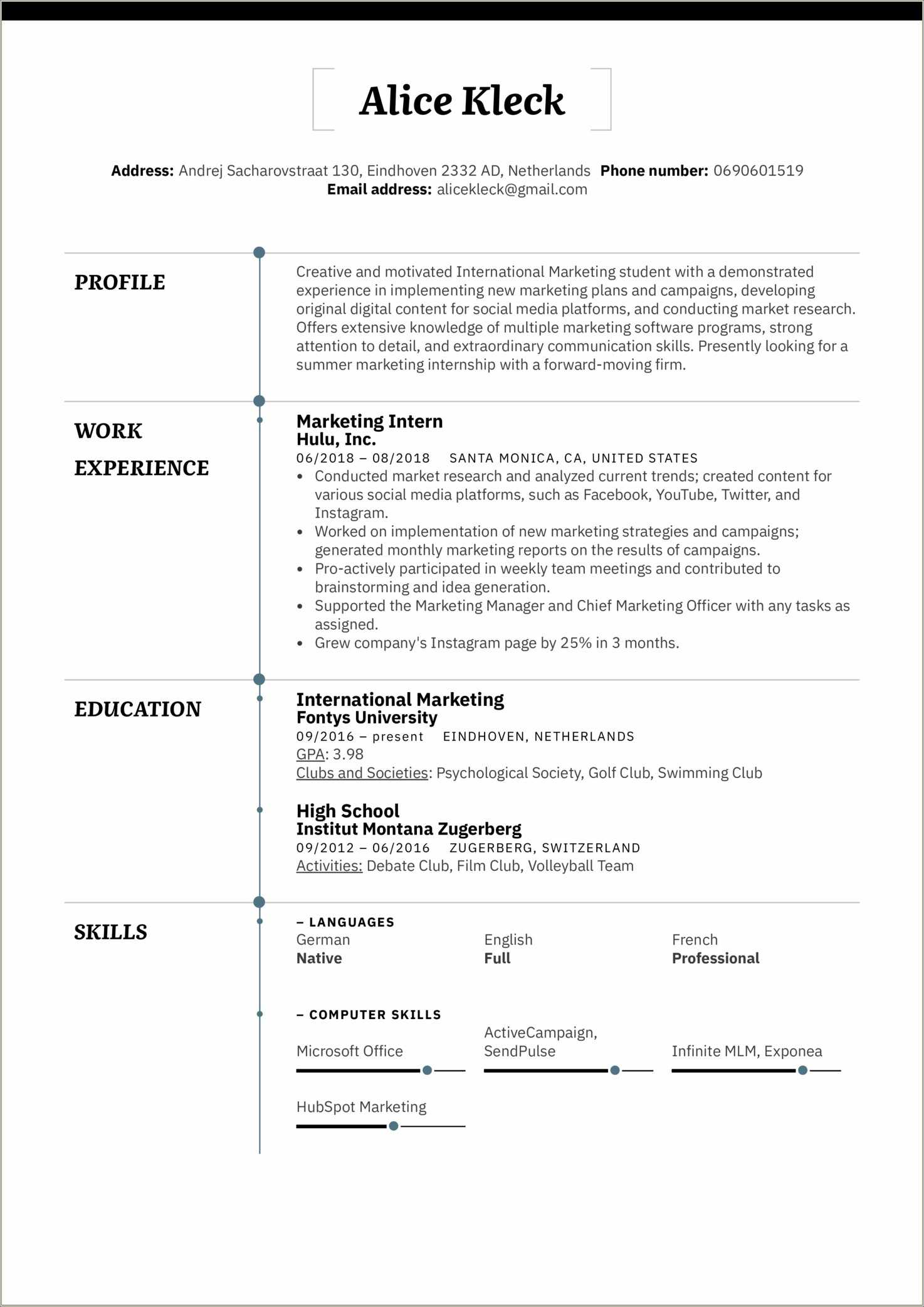 sample-resume-for-media-intership-resume-example-gallery