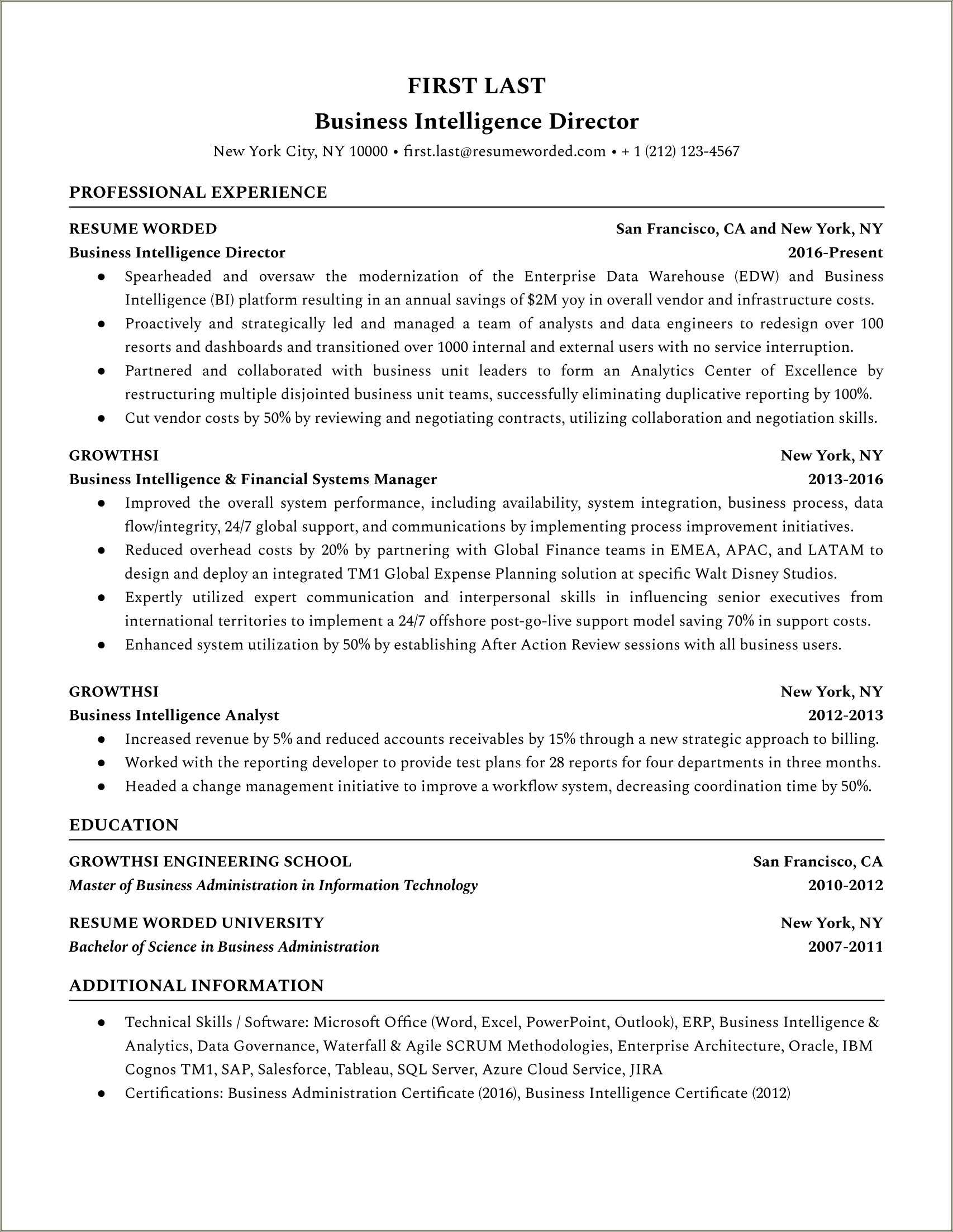 Tableau Developer Resume Free Download - Resume Example Gallery