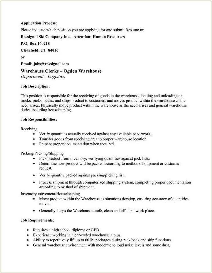 example-of-dock-unloader-resume-resume-example-gallery