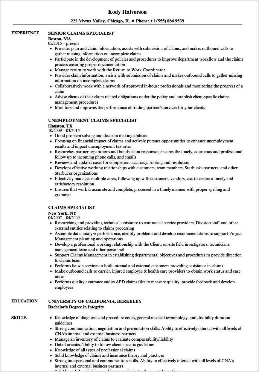 sample-resume-insurance-claims-specialist-resume-example-gallery