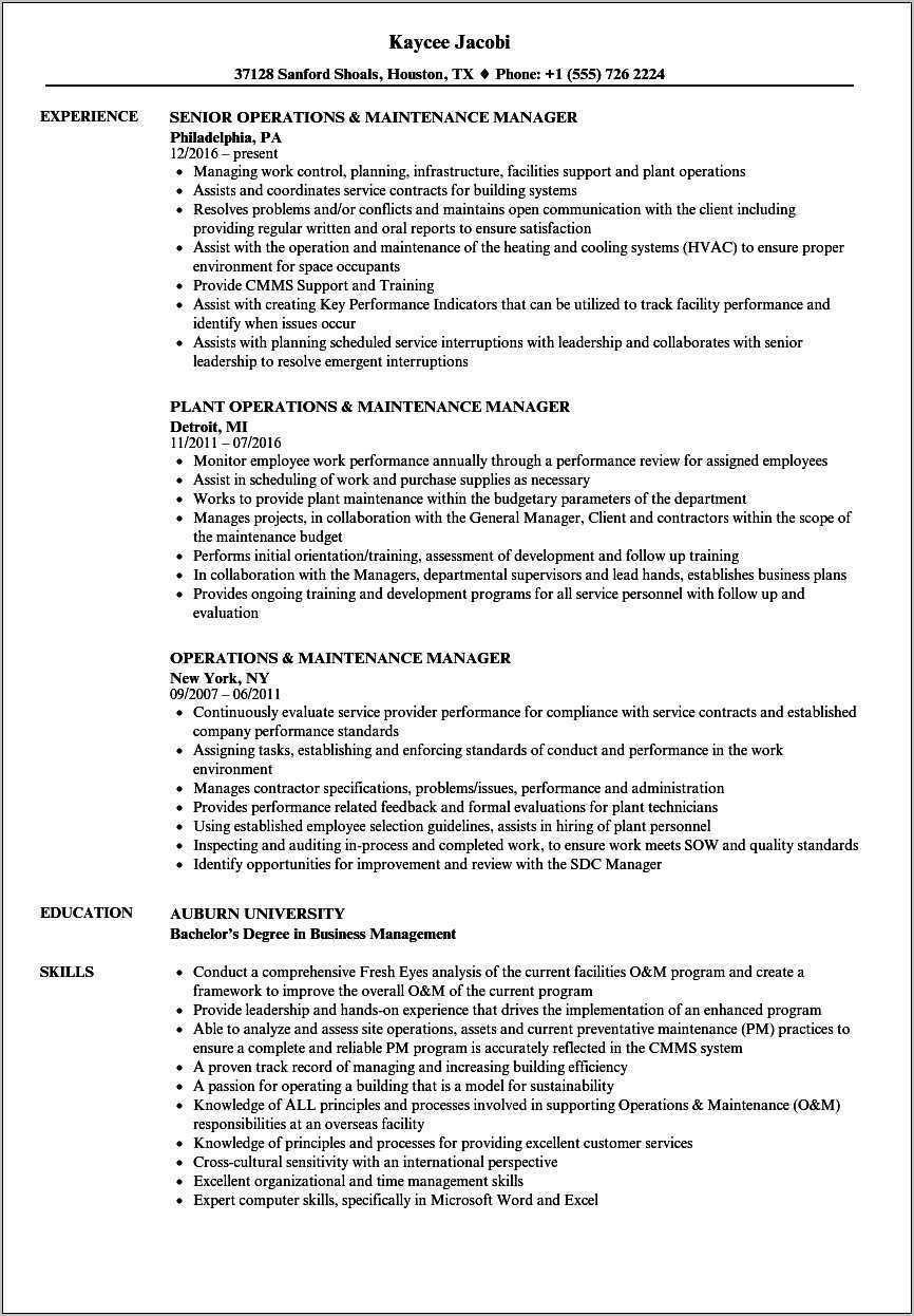 skills-resume-sample-maintenance-supervisor-resume-example-gallery