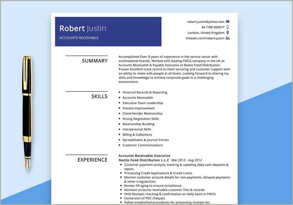 sample-resume-of-account-receivable-resume-example-gallery