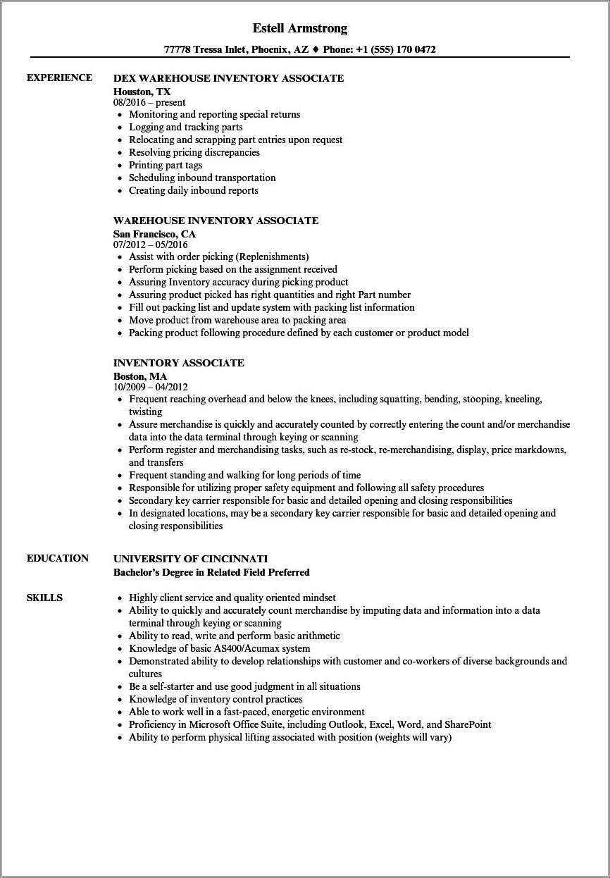 sample-resume-of-stock-associate-resume-example-gallery