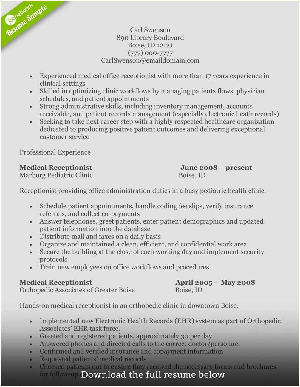 sample-resume-receptionist-no-experience-resume-example-gallery