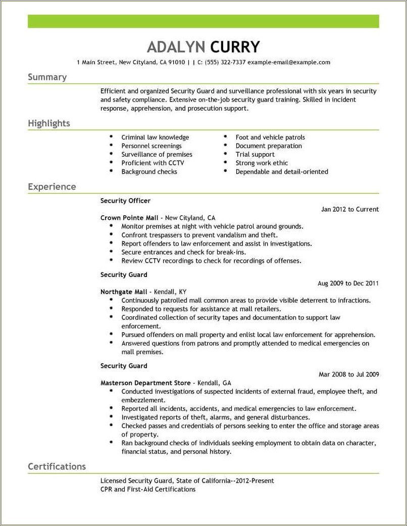 Objectives Of Comptia Security+ Resume Resume Example Gallery