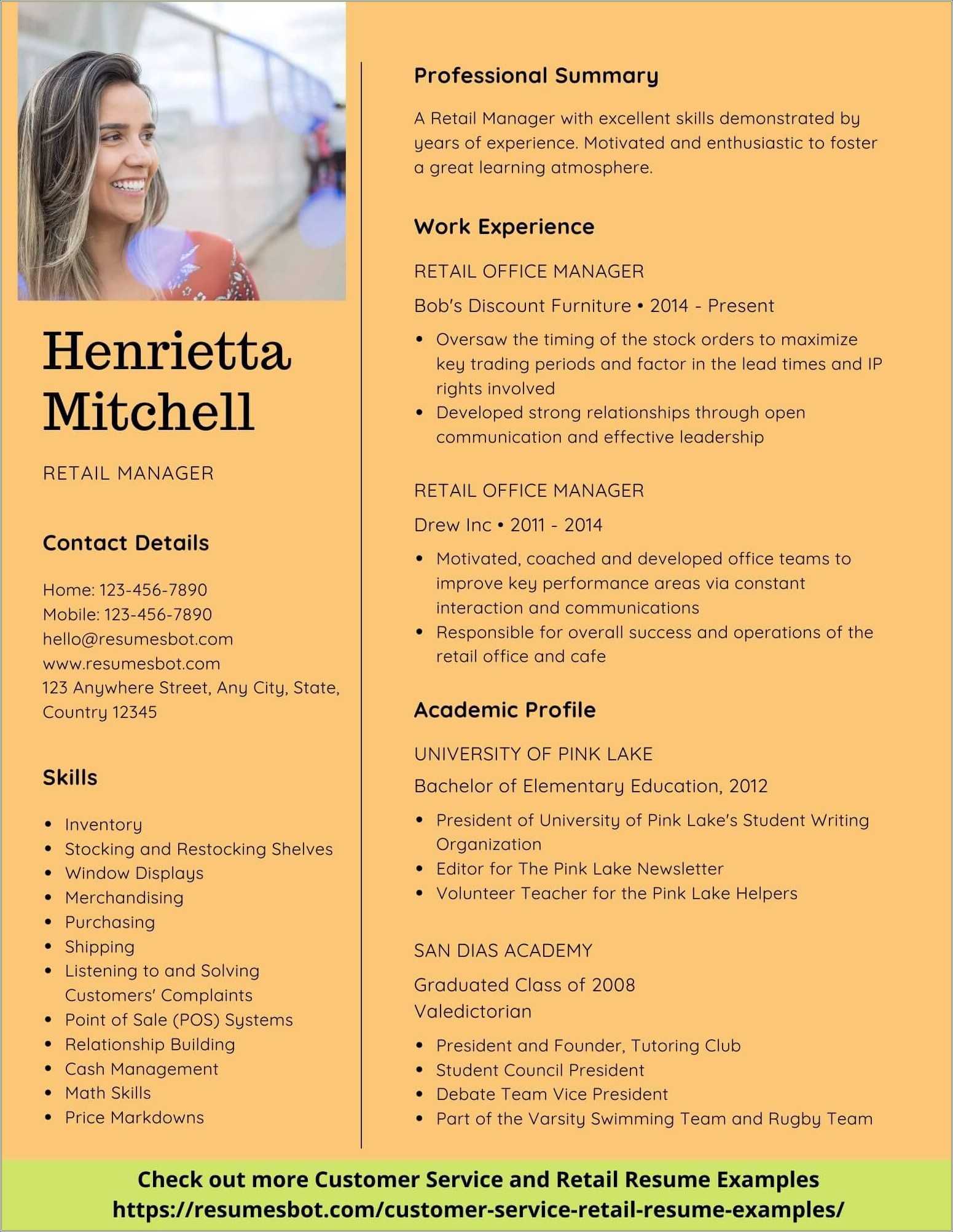 Soft Skills For Retail Resume