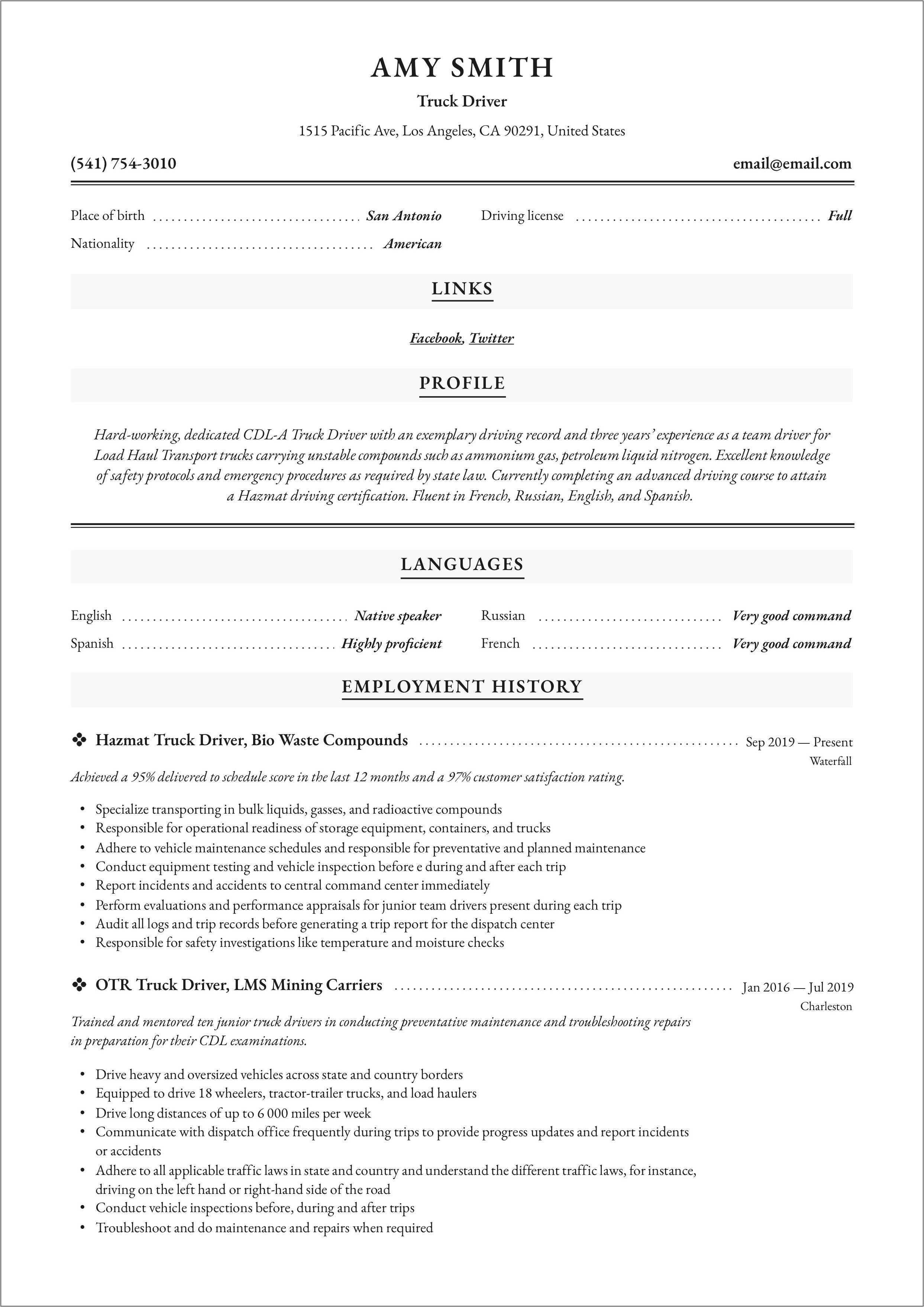 sample-tractor-trailer-driver-resume-resume-example-gallery