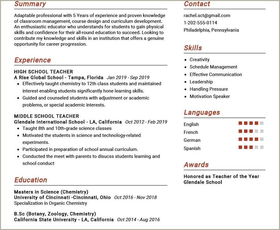 Sc State Job Resume Template Resume Example Gallery