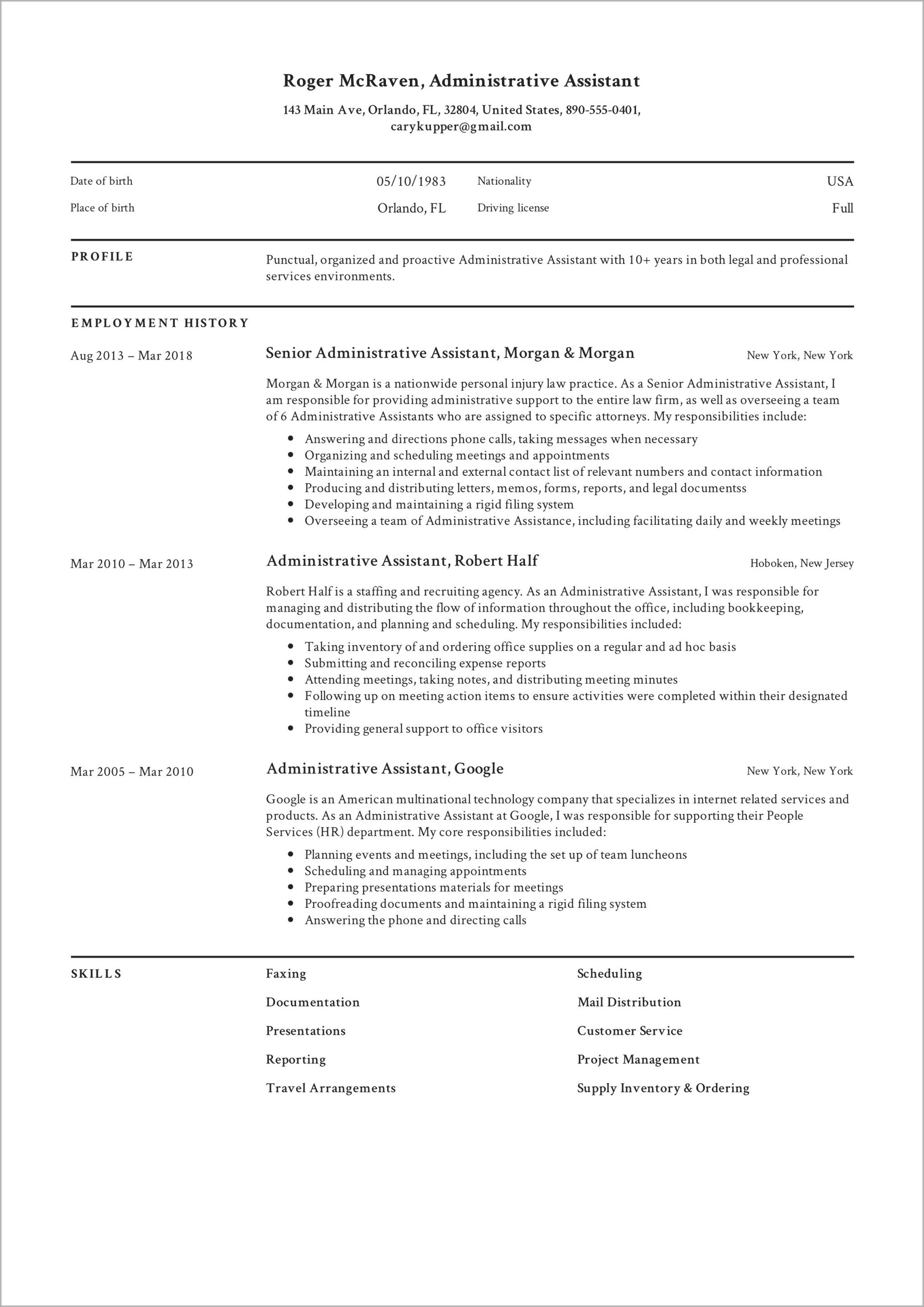 School Office Administrator Resume Samples - Resume Example Gallery