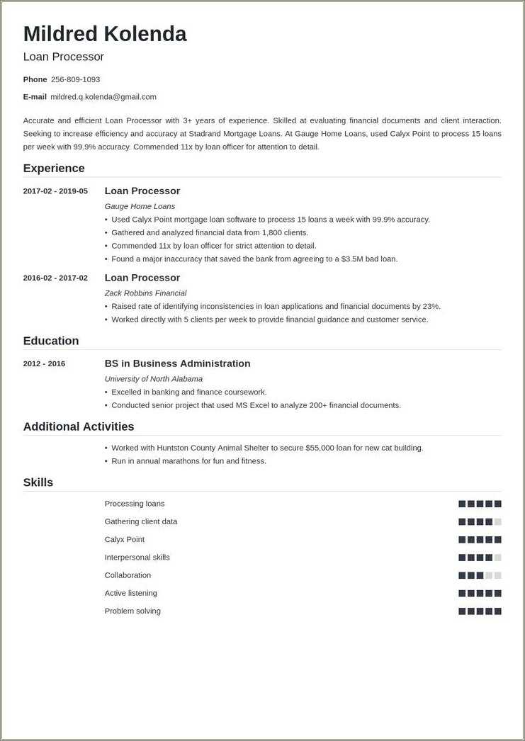 senior-loan-processor-resume-sample-resume-example-gallery