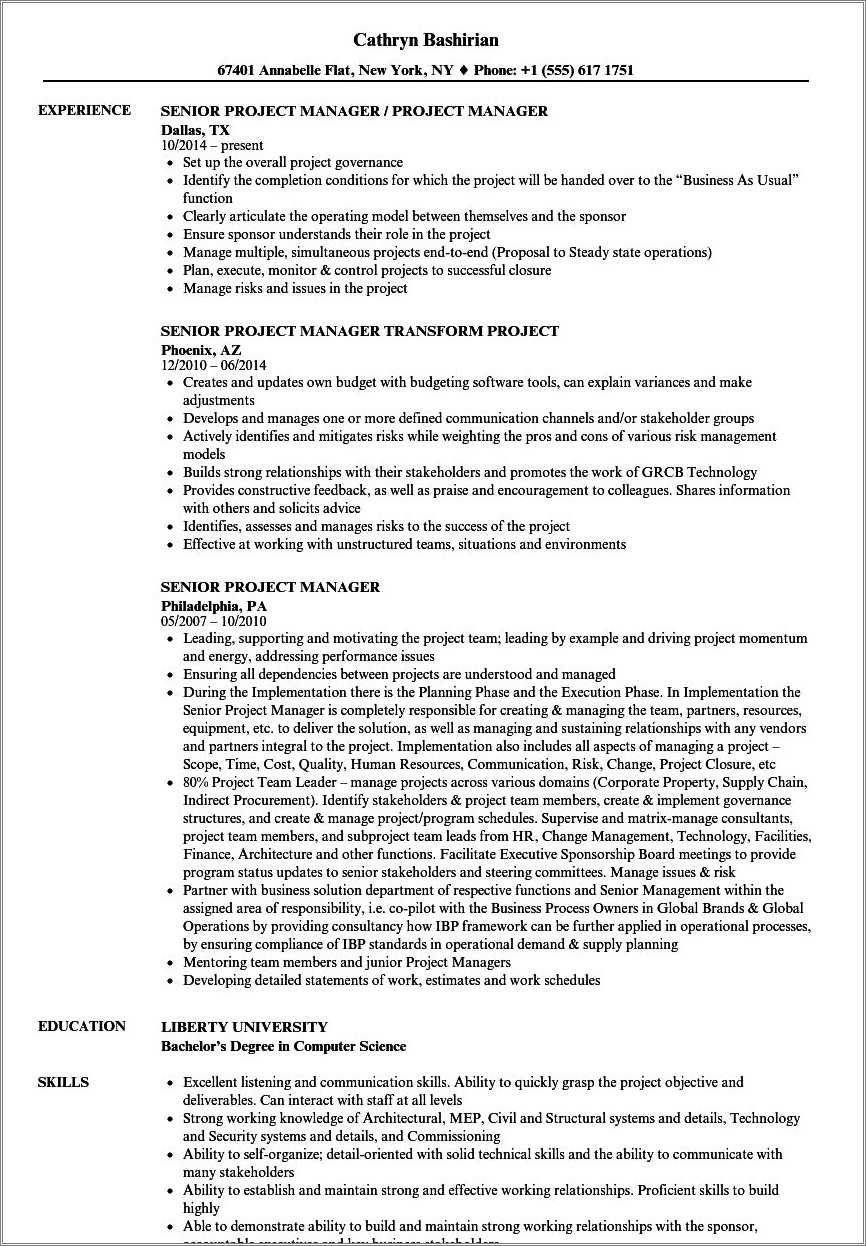 sample-senior-project-resume-example-resume-example-gallery