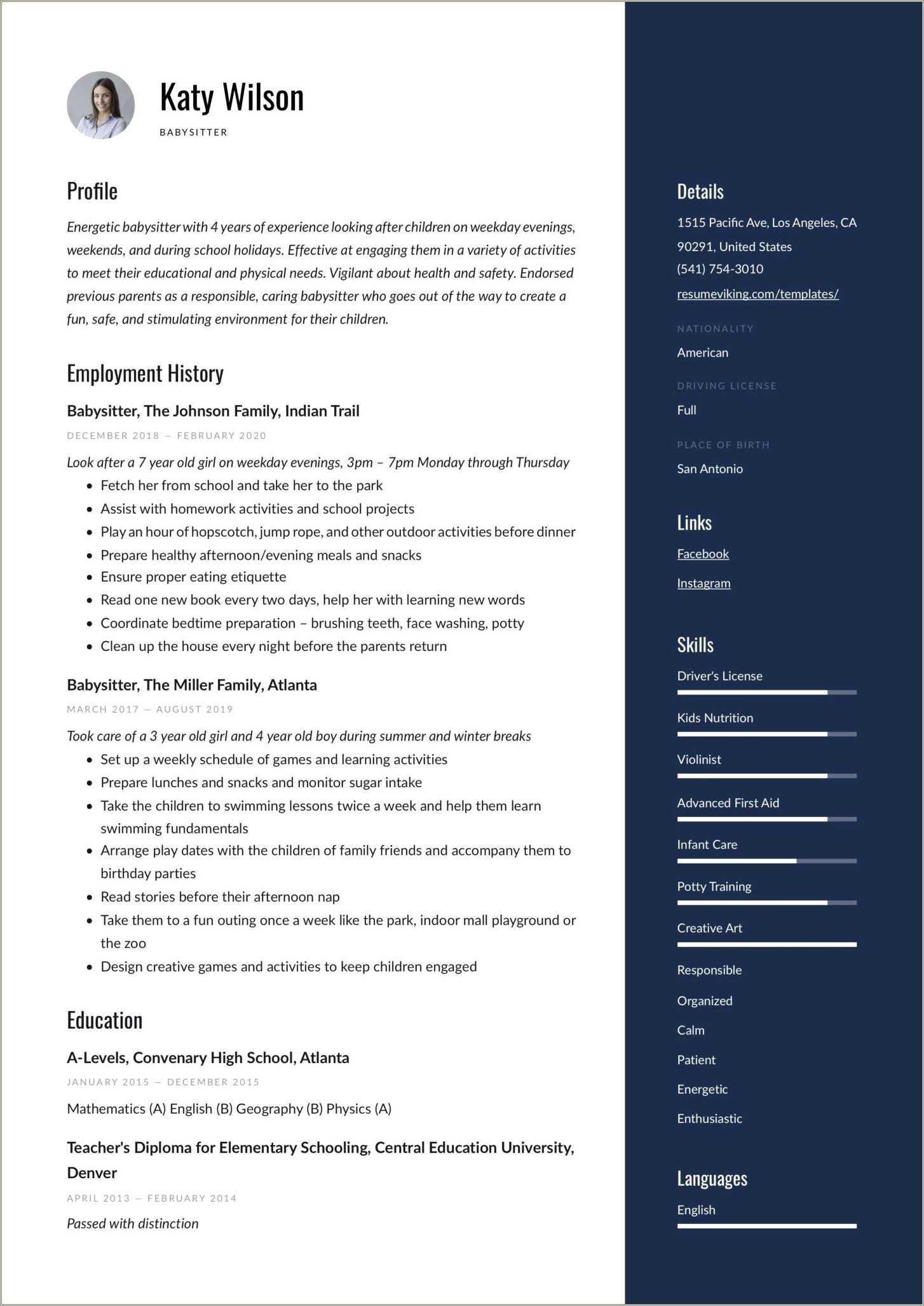 Short Bio Examples For Resume Resume Example Gallery