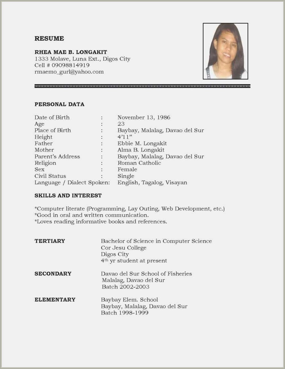 simple-resume-samples-free-download-resume-example-gallery