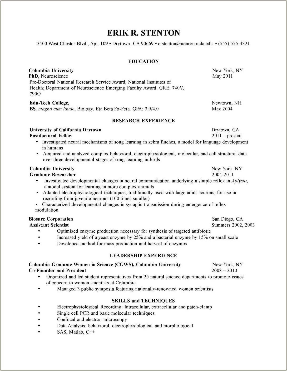 resume-skills-for-graduate-school-resume-example-gallery