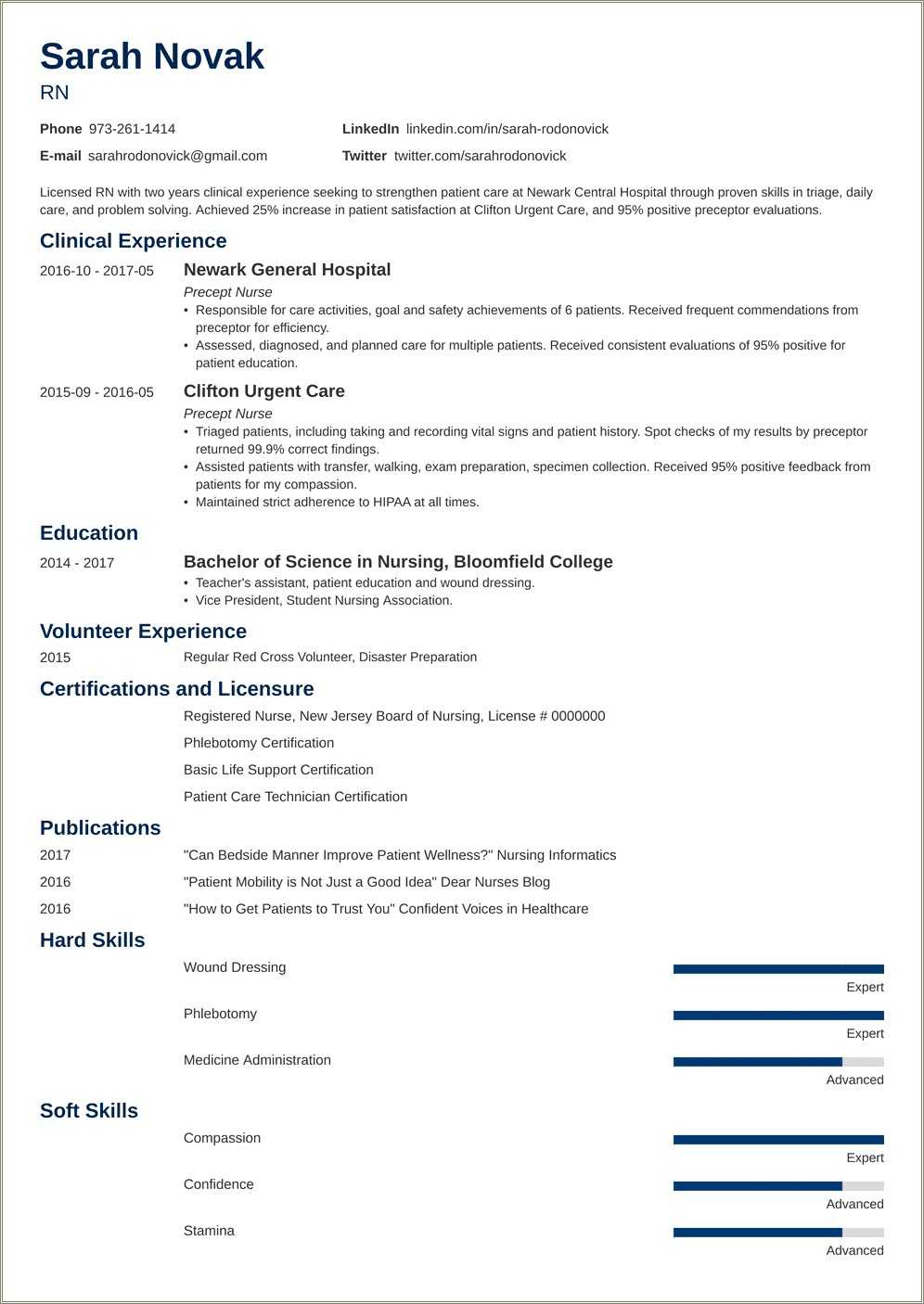 Skills For Student Nurse Resume - Resume Example Gallery