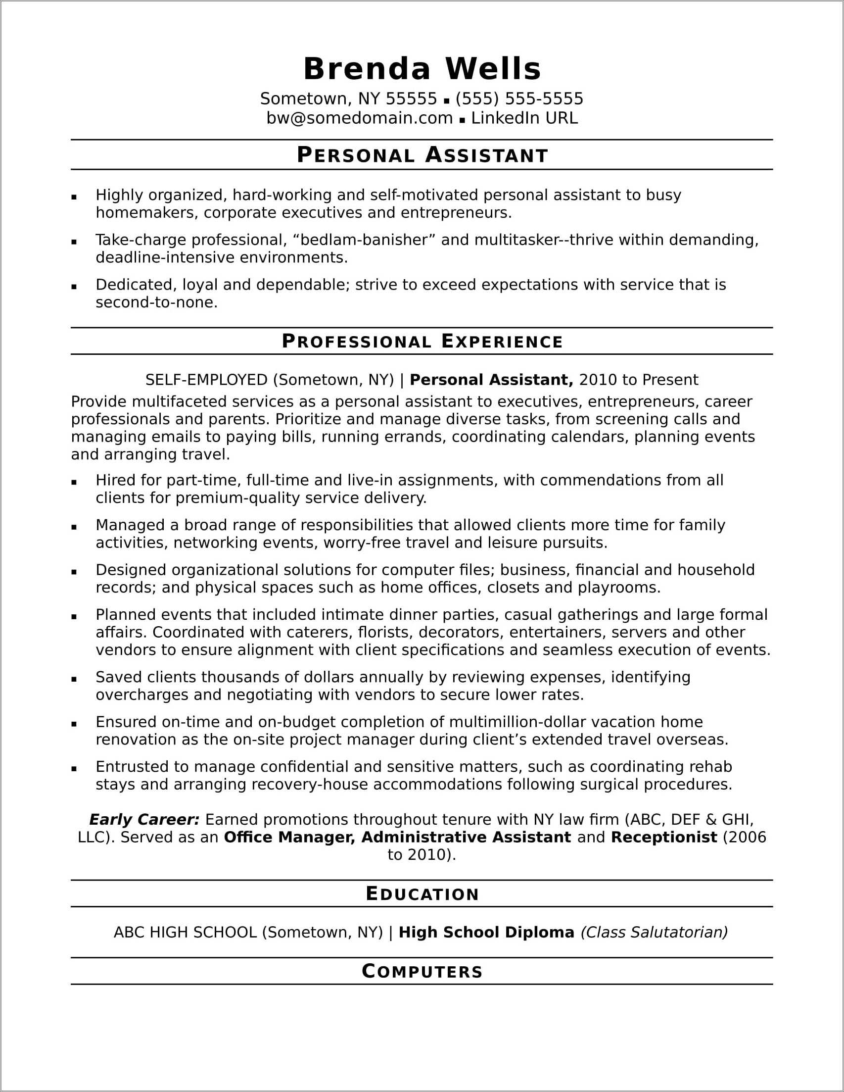 Sober Living House Manager Resume Resume Example Gallery