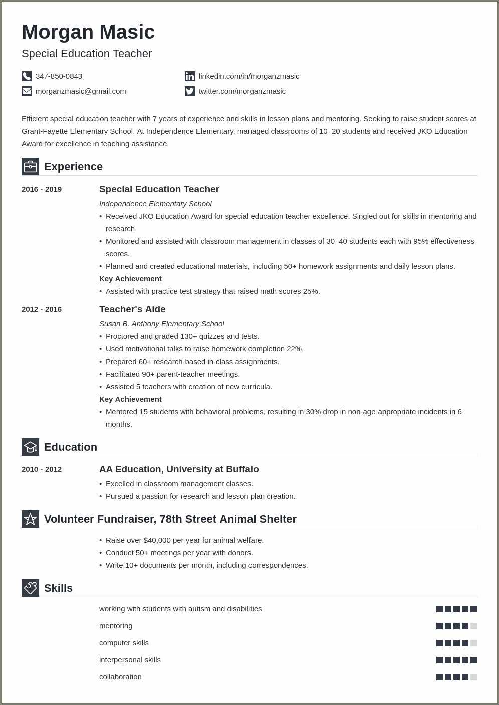 sample-resume-special-education-paraprofessional-resume-example-gallery