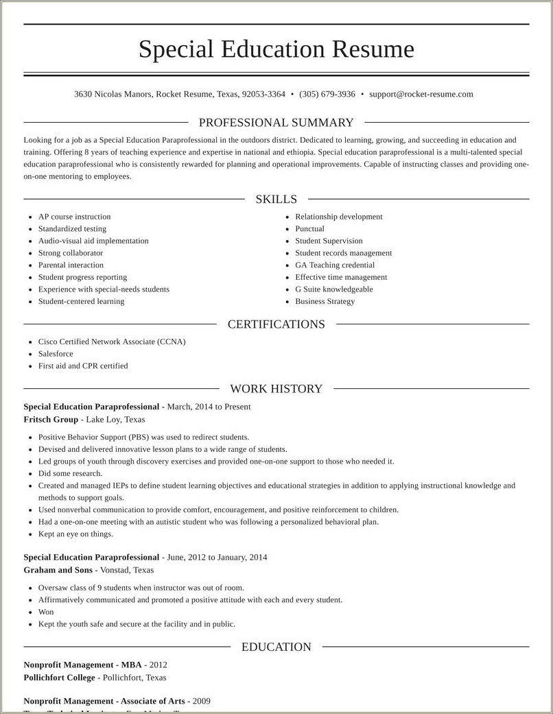 special-education-resume-objectives-examples-resume-example-gallery