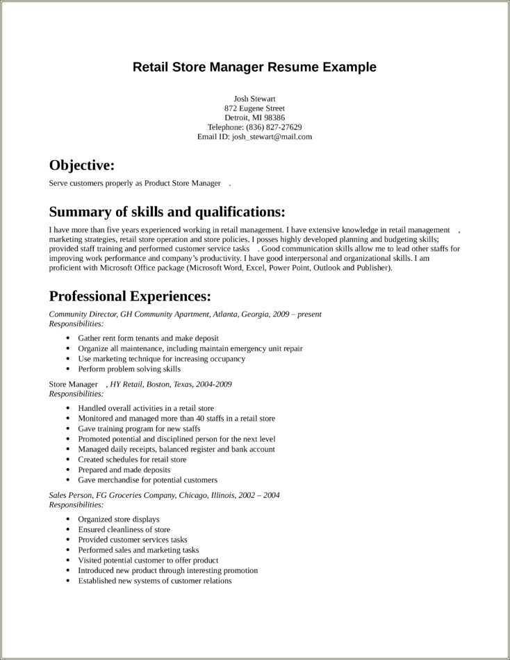 best-store-manager-resume-objective-resume-example-gallery