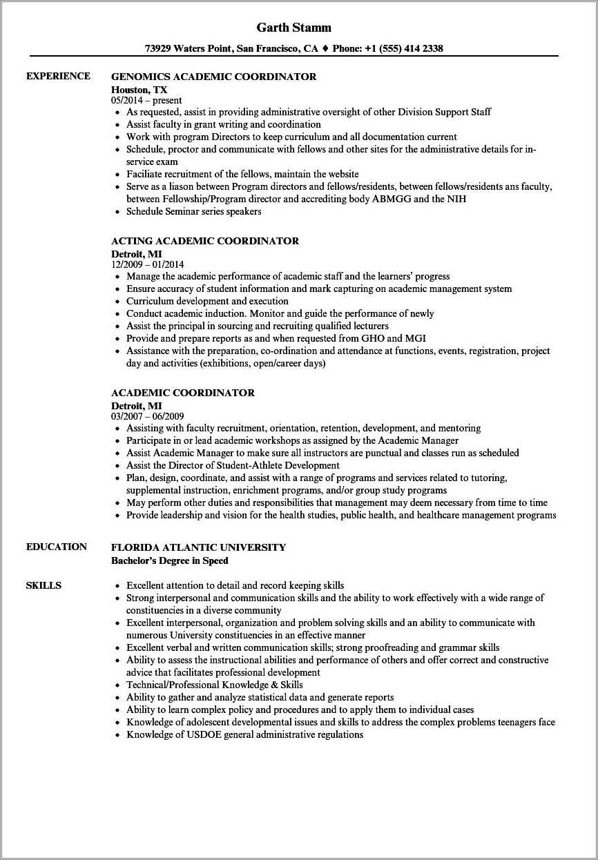 student-program-coordinator-resume-sample-resume-example-gallery