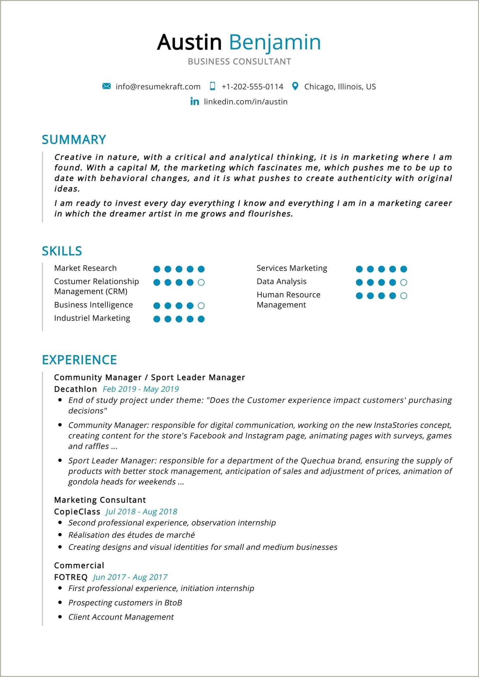 Supply Chain Consultant Resume Examples - Resume Example Gallery