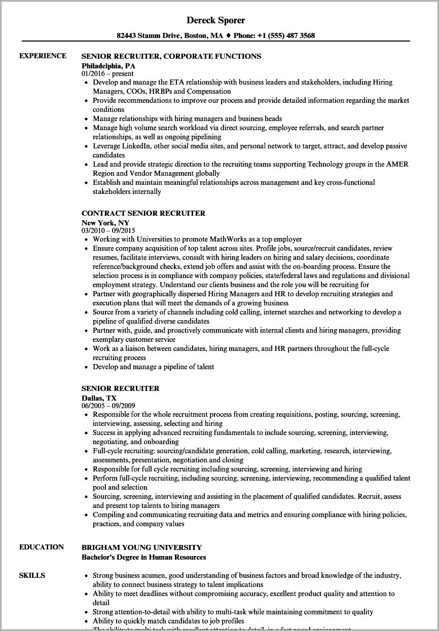 Merger And Acquisition Resume Sample Resume Example Gallery