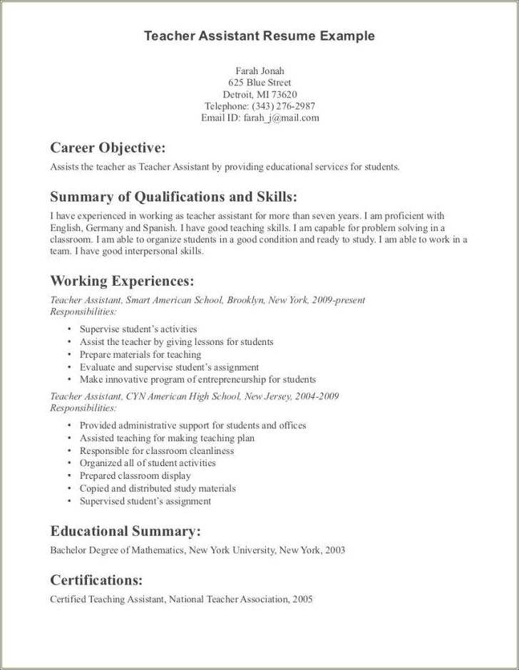 free-teacher-assistant-resume-examples-resume-example-gallery