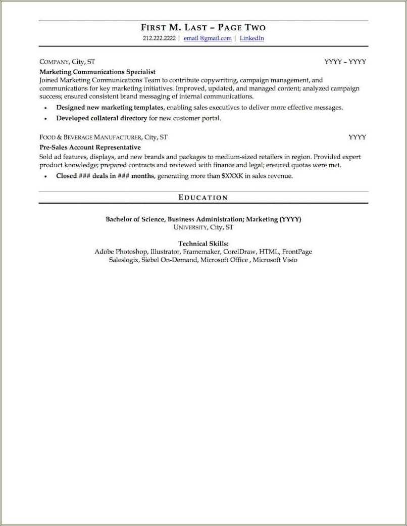 Resume Examples With Technical Skills Resume Example Gallery