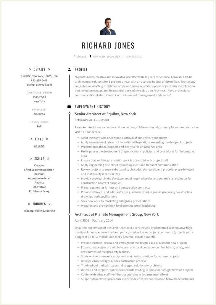 Top 10 Resume Samples Pdf - Resume Example Gallery