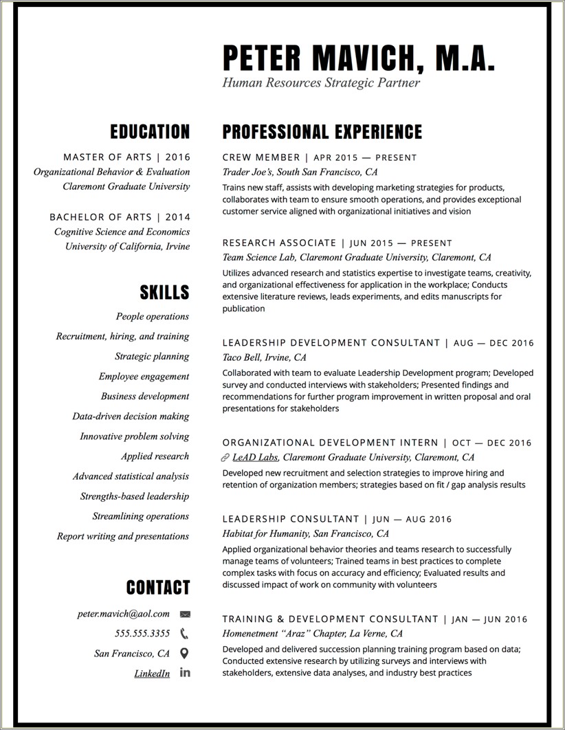 Day Trader Resume Job Description