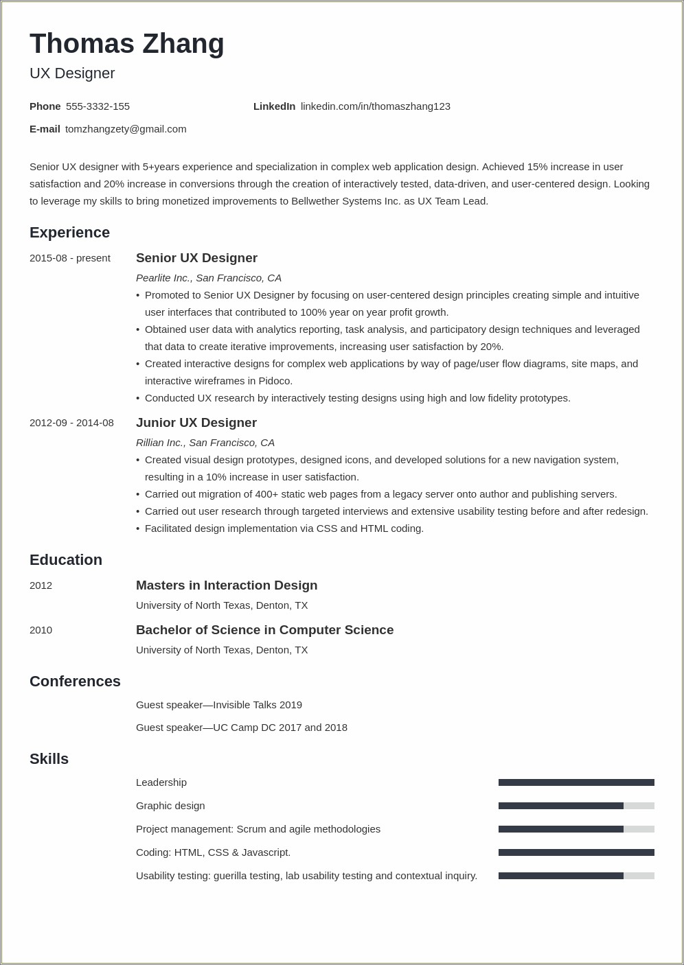 user-experience-design-resume-sample-resume-example-gallery