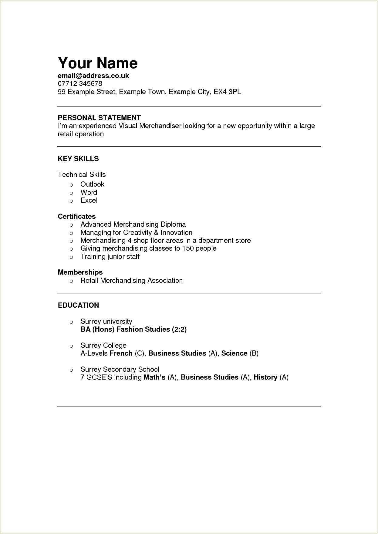 Visual Resume Samples Doc Download - Resume Example Gallery