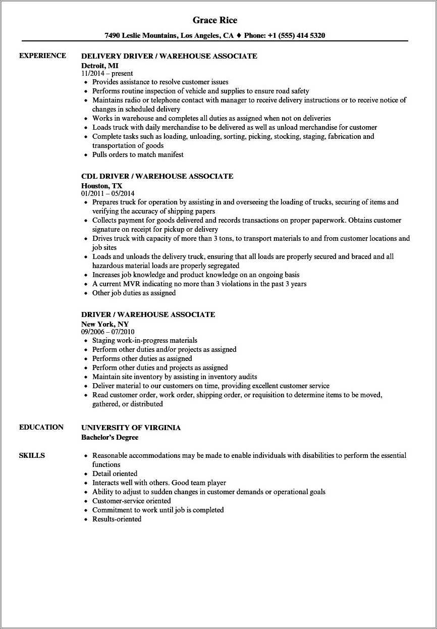 warehousing-resume-job-task-examples-resume-example-gallery