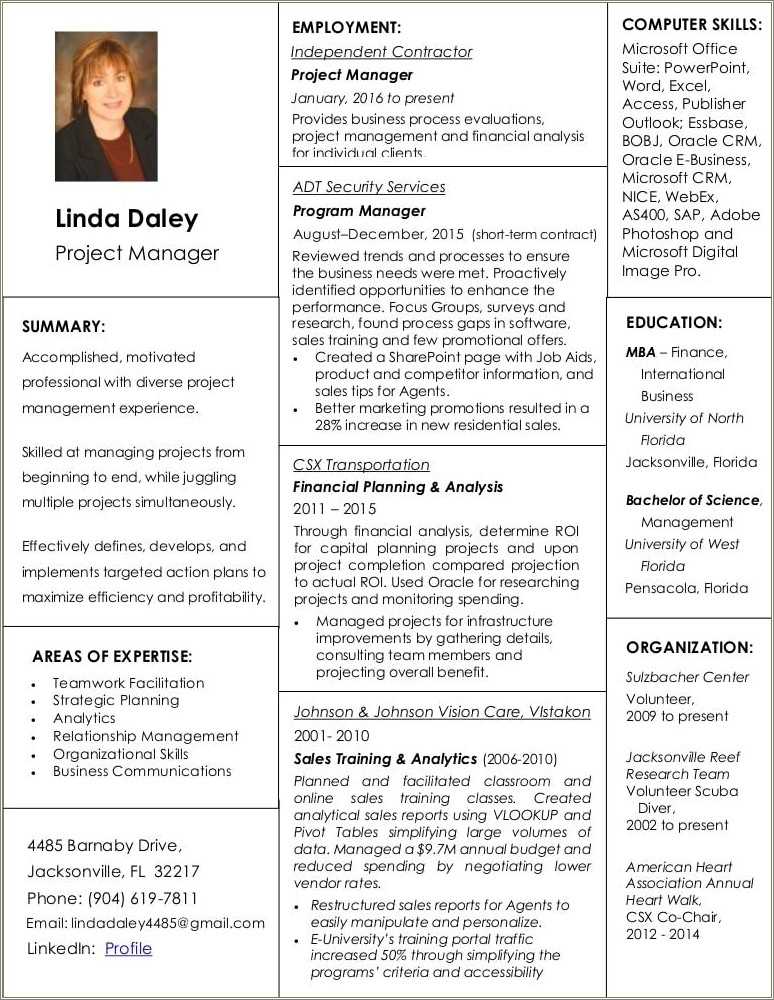 project manager it migration banking transformation resume