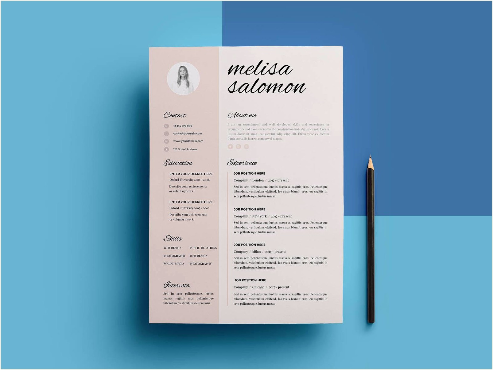 Free Ms Word 2007 Resume Templates Resume Example Gallery