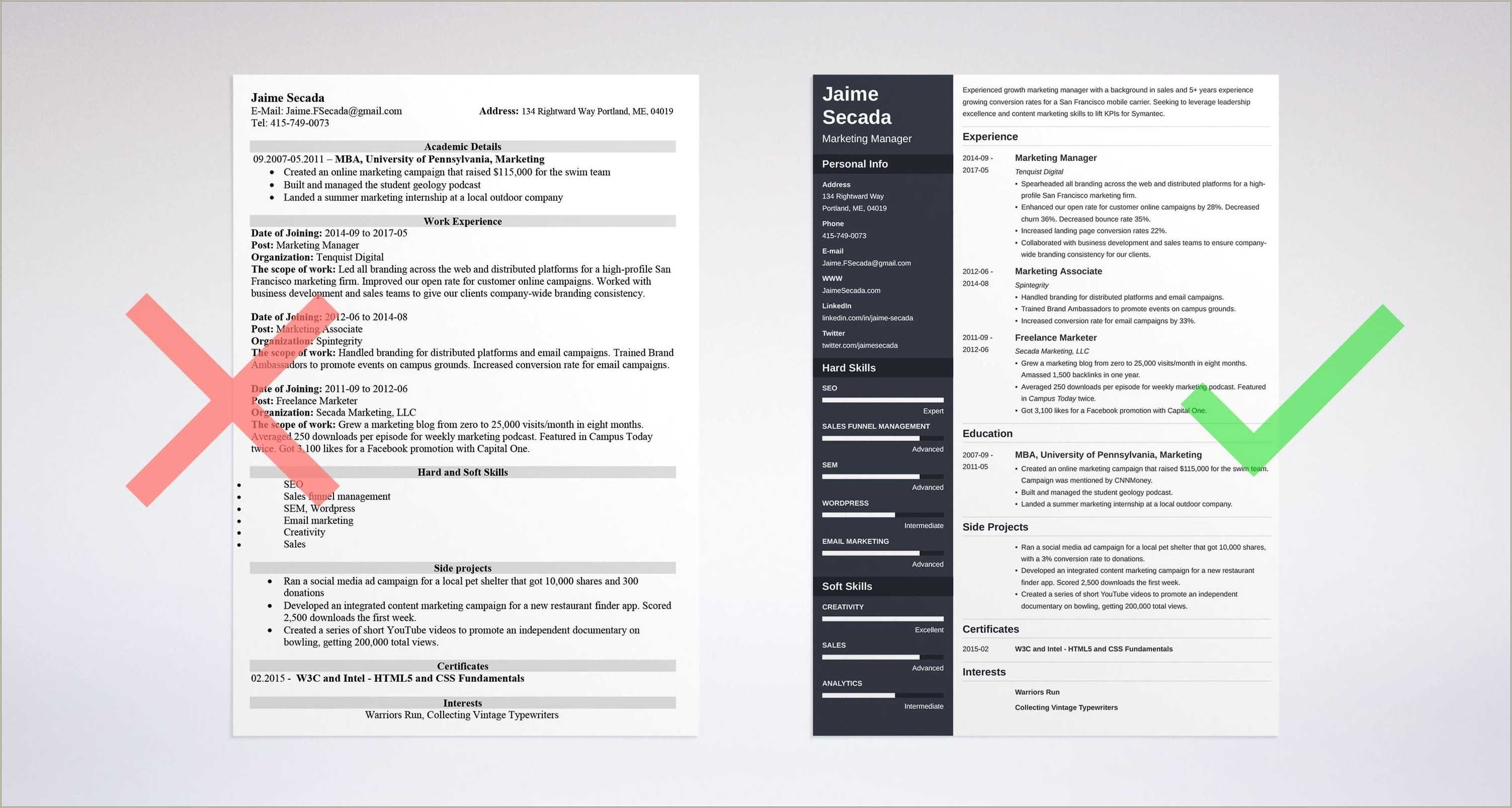 written-communication-skill-hybrid-resume-resume-example-gallery