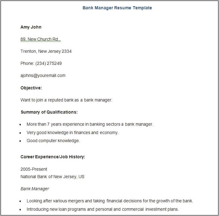 resume-format-for-private-bank-job-resume-example-gallery