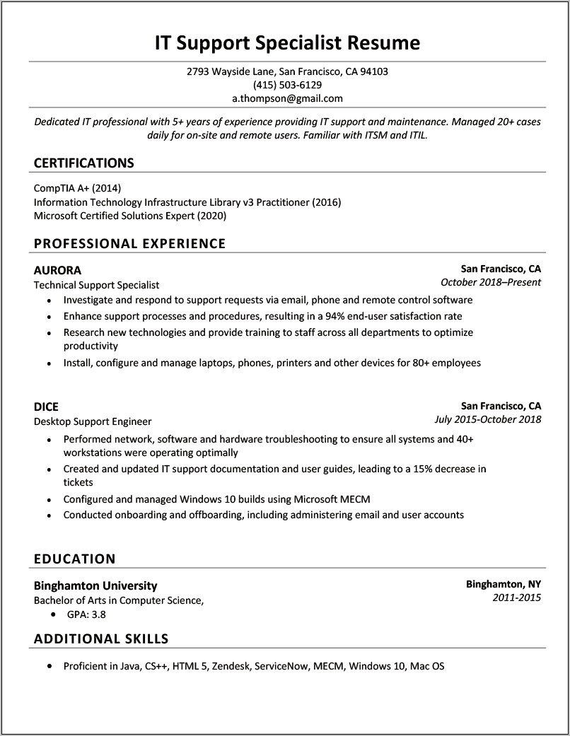 Resume Format Msc Computer Science Freshers Free Download - Resume ...