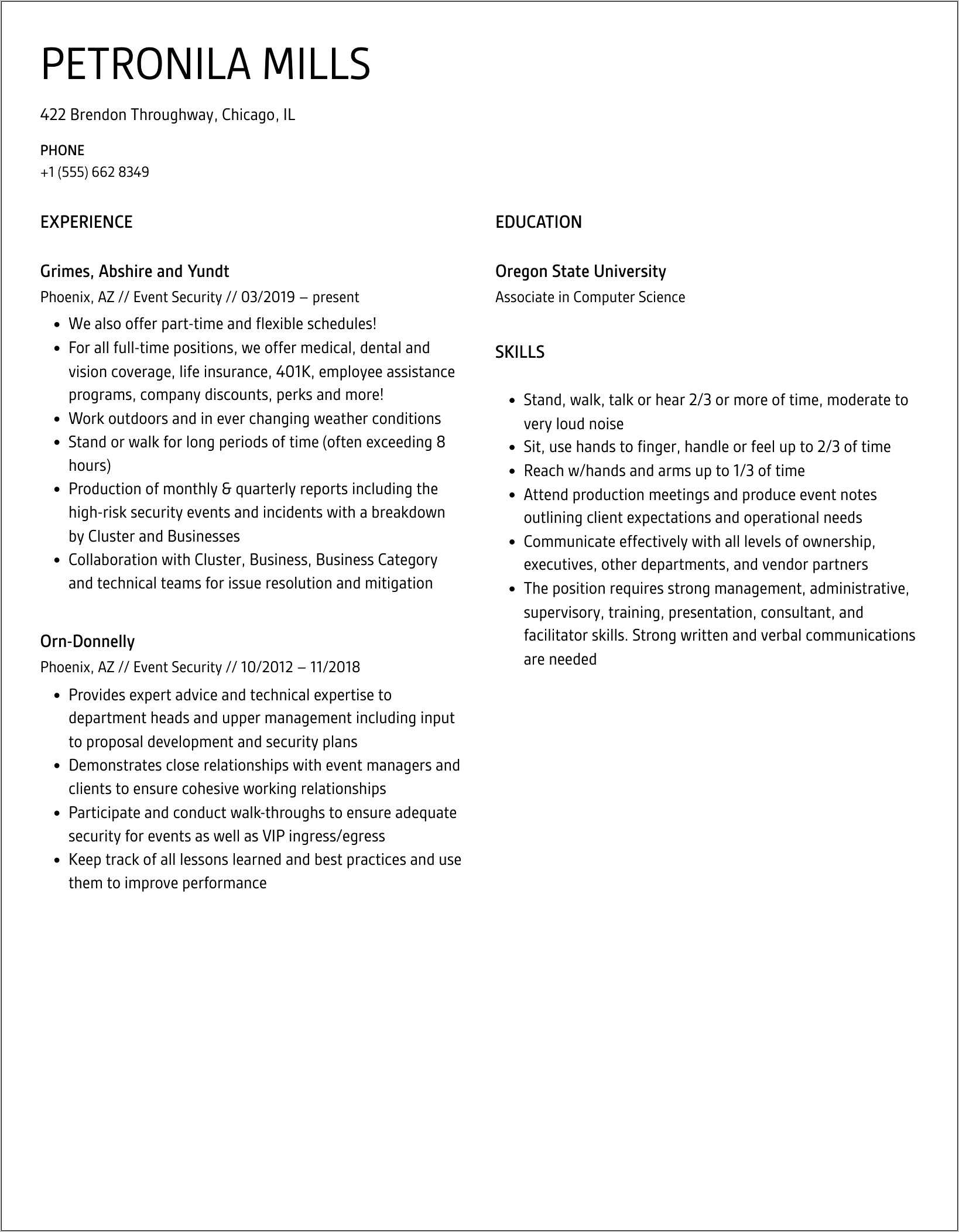 resume-job-description-examples-event-security-resume-example-gallery