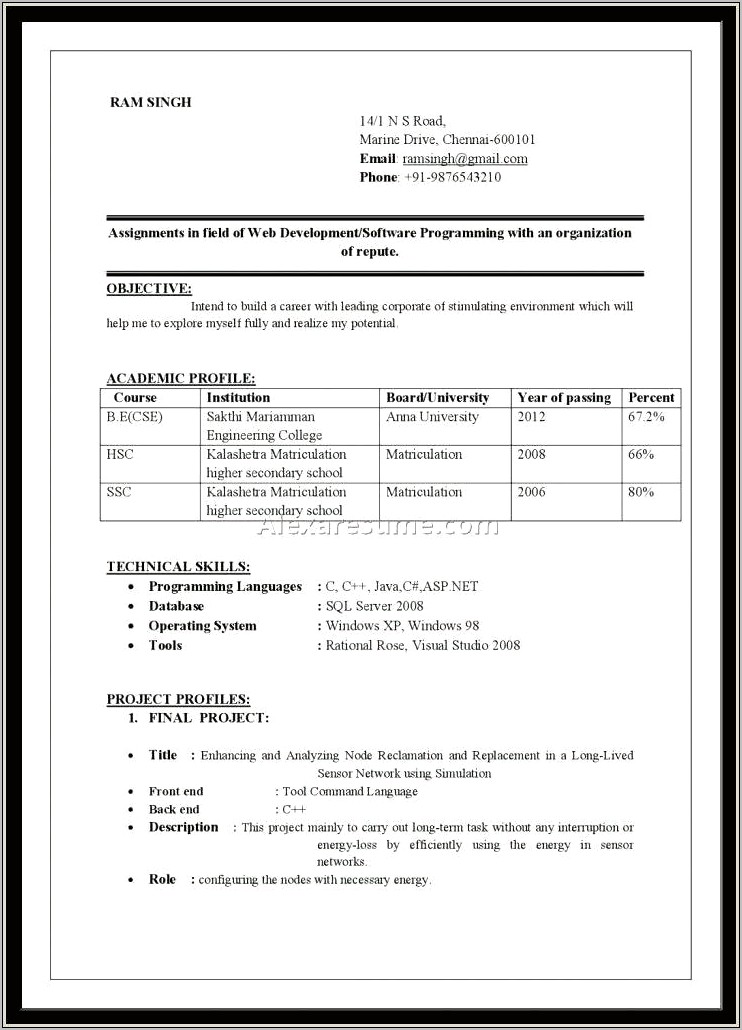 resume-of-a-bcom-with-experience-resume-example-gallery