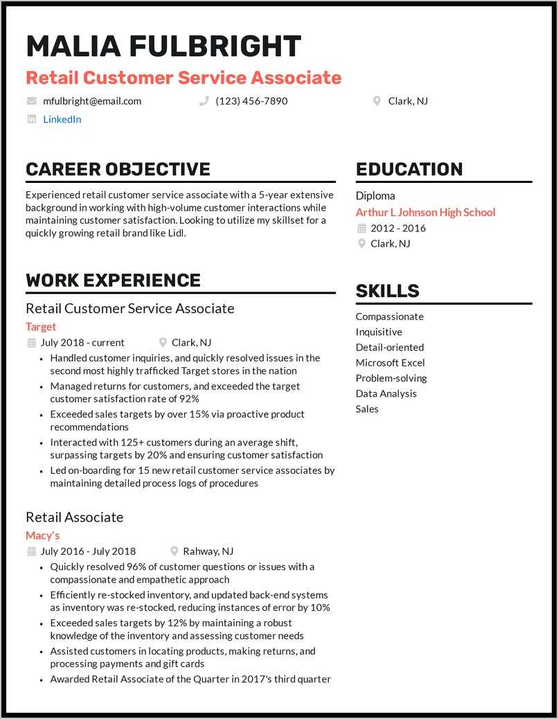 resume-opening-statement-examples-customer-service-resume-example-gallery