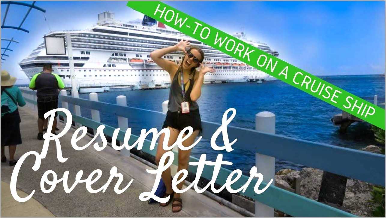 Resume Sample For Cruise Ship Jobs - Resume Example Gallery