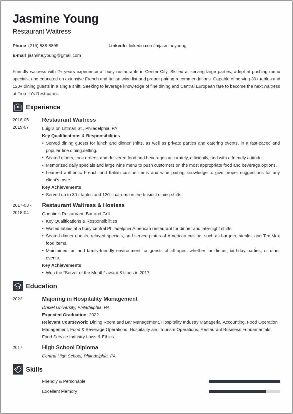 Resume Samples For 18 Year Olds - Resume Example Gallery